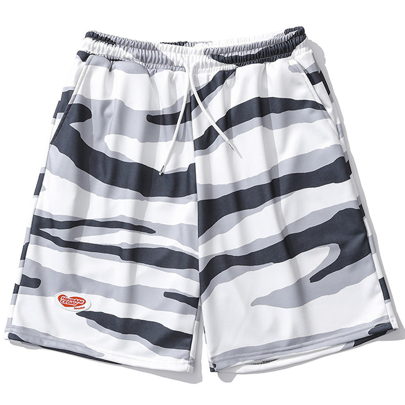 SheHori - Summer Beach Shorts Camouflage Stripes SheHori