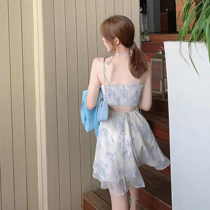 SheHori - Sexy V-neck Mini Dress