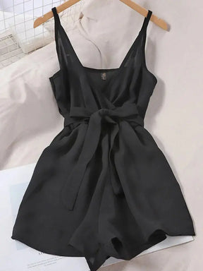SheHori - Streetwear Bow V Mini Dress