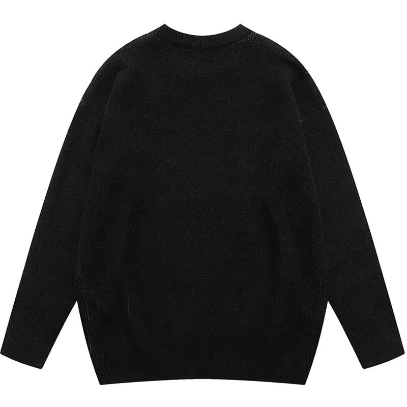 SheHori - Streetwear Knitted Sweatshirt Smokers SheHori