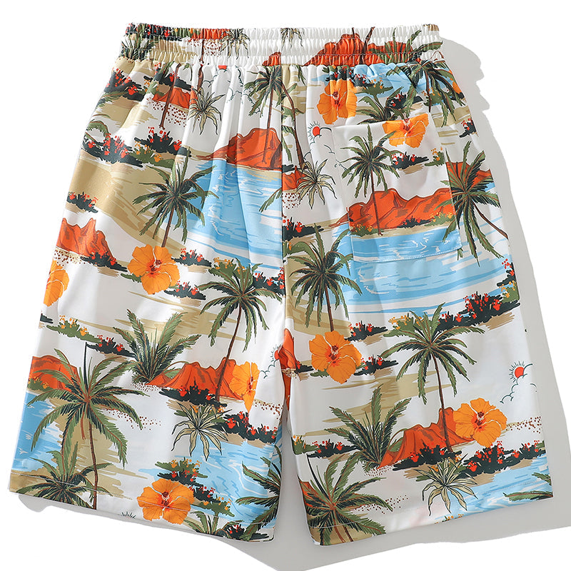 SheHori - Summer Shorts Tropical Print SheHori