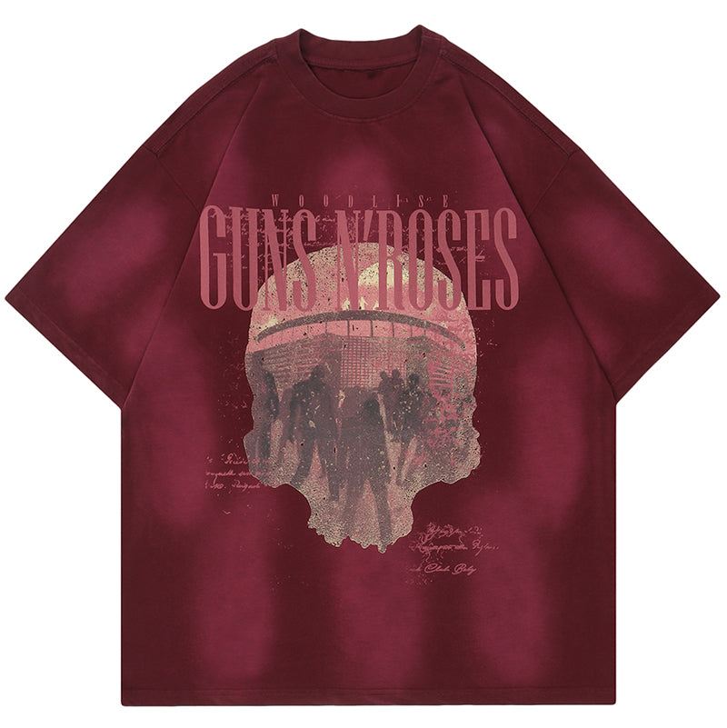 SheHori - Tie Dye T-shirt Skull SheHori