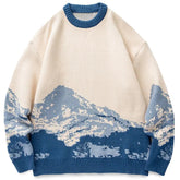 SheHori - Unisex Sweatshirt Snow Mountain Gradient SheHori
