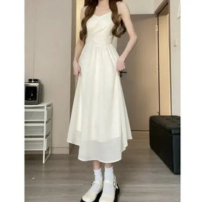 SheHori - Versatile White Slip Mini Dress