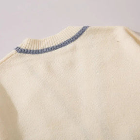 SheHori - Vintage Cardigan Sweater Patch Splicing SheHori