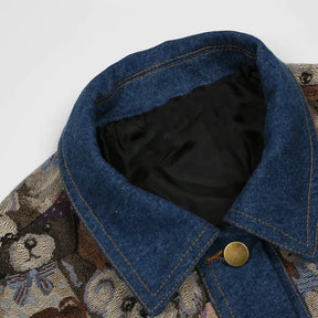 SheHori - Vintage Denim Jacket Full Bear SheHori