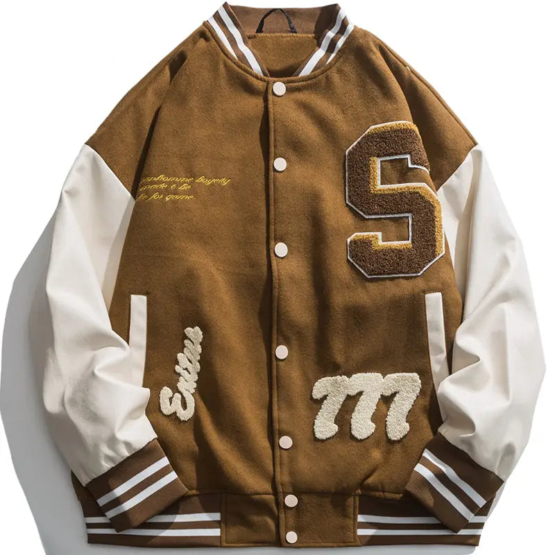 SheHori - Vintage High School Jacket Flocked Heart SheHori