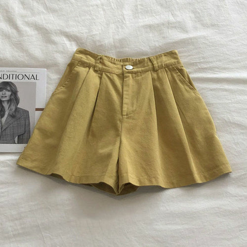 SheHori - Vintage High Waist Shorts SheHori