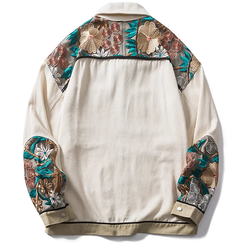 SheHori - Vintage Jacket Embroidery Flowers SheHori