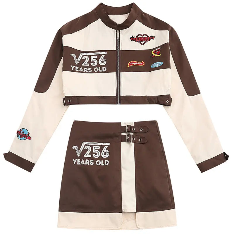 SheHori - Women Racing Jacket Set Suits SheHori