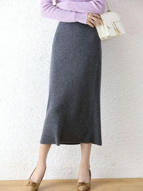 SheHori -  Wool Knit Midi Dress SheHori