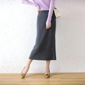 SheHori -  Wool Knit Midi Dress SheHori