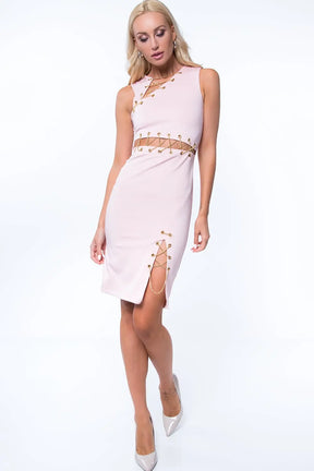 SheHori - 2 Pieces Pink Mini Dress streetwear fashion, outfit, versatile fashion shehori.com