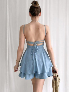 SheHori - Backless Bandage Mini Dress streetwear fashion, outfit, versatile fashion shehori.com