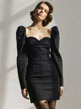 SheHori - Black Square Mini Dress streetwear fashion, outfit, versatile fashion shehori.com