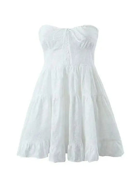 SheHori - Breast Wrapping Mini Dress streetwear fashion, outfit, versatile fashion shehori.com