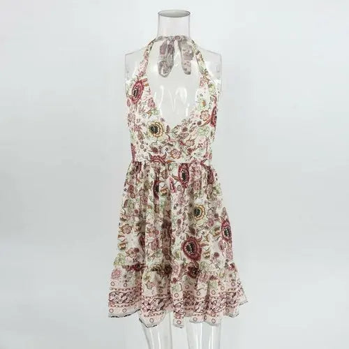 SheHori - Casual Floral Print Short Mini Dress streetwear fashion, outfit, versatile fashion shehori.com