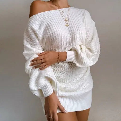 SheHori - Casual Knitted Mini Dress streetwear fashion, outfit, versatile fashion shehori.com