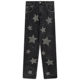 SheHori - Classic Staright Leg Jeans Full Star streetwear fashion, outfit, versatile fashion shehori.com