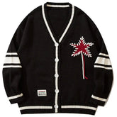 SheHori - College Style Sweater Cardigan Pentagram streetwear fashion, outfit, versatile fashion shehori.com