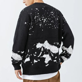 SheHori - Cozy Sweatshirt Snowy Mountains streetwear fashion, outfit, versatile fashion shehori.com
