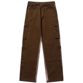 SheHori - Distressed Cargo Jeans Pocket Patch streetwear fashion, outfit, versatile fashion shehori.com
