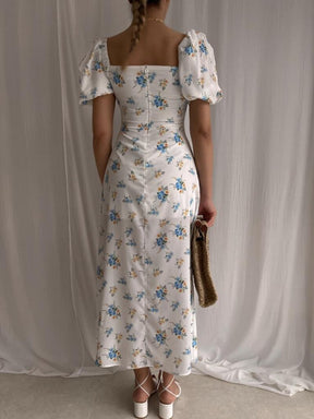 SheHori - Elegant Floral Print Maxi Dress streetwear fashion, outfit, versatile fashion shehori.com