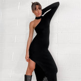 SheHori - Elegant Side Slit Maxi Dress streetwear fashion, outfit, versatile fashion shehori.com