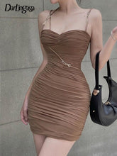 SheHori - Elegant Spaghetti Strap Mini Dress streetwear fashion, outfit, versatile fashion shehori.com