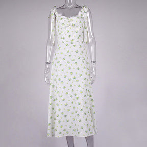 SheHori - Floral Print Strap Midi Dress streetwear fashion, outfit, versatile fashion shehori.com