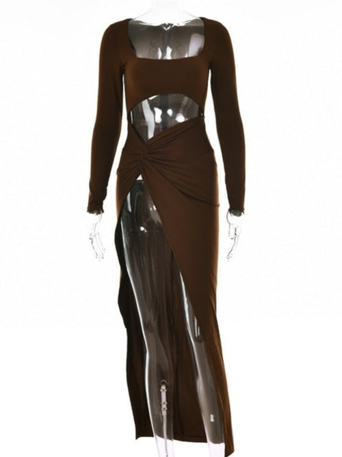 SheHori - Full Sleeve Maxi Dress streetwear fashion, outfit, versatile fashion shehori.com