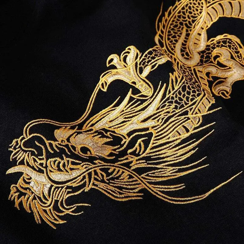SheHori - Golden Dragon Hoodie streetwear fashion, outfit, versatile fashion shehori.com