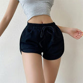 SheHori - High Waist Thin Elastic Sport Shorts streetwear fashion, outfit, versatile fashion shehori.com