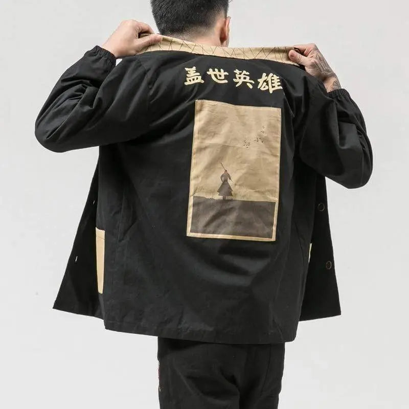 SheHori - Kanji Samurai Jacket streetwear fashion, outfit, versatile fashion shehori.com