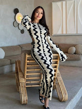 SheHori - Knitted Flare Bodycon Maxi Dress streetwear fashion, outfit, versatile fashion shehori.com