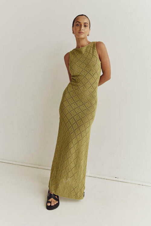 SheHori - Knitted Hollow Out Maxi Dress streetwear fashion, outfit, versatile fashion shehori.com