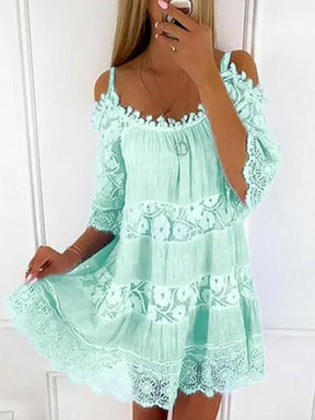 SheHori - Lace Dress Mini Dress streetwear fashion, outfit, versatile fashion shehori.com