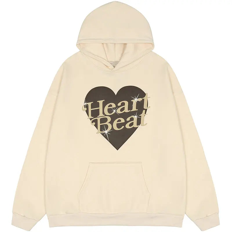 SheHori - Oversize Hoodie Heart Beat streetwear fashion, outfit, versatile fashion shehori.com