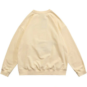 SheHori - Oversize Sweatshirt Brown Bear streetwear fashion, outfit, versatile fashion shehori.com