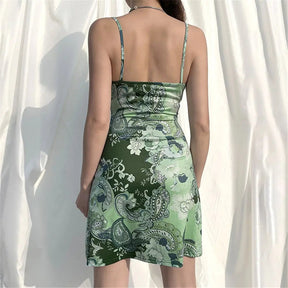 SheHori - Painting Print Design Sleeveless Sexy Mini Dress streetwear fashion, outfit, versatile fashion shehori.com