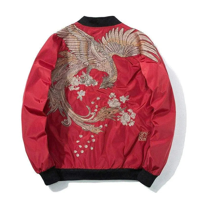 SheHori - Phoenix Asian Bomber Jacket streetwear fashion, outfit, versatile fashion shehori.com