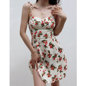 SheHori - Print Sexy Breast Wrap Camisole Mini Dress streetwear fashion, outfit, versatile fashion shehori.com