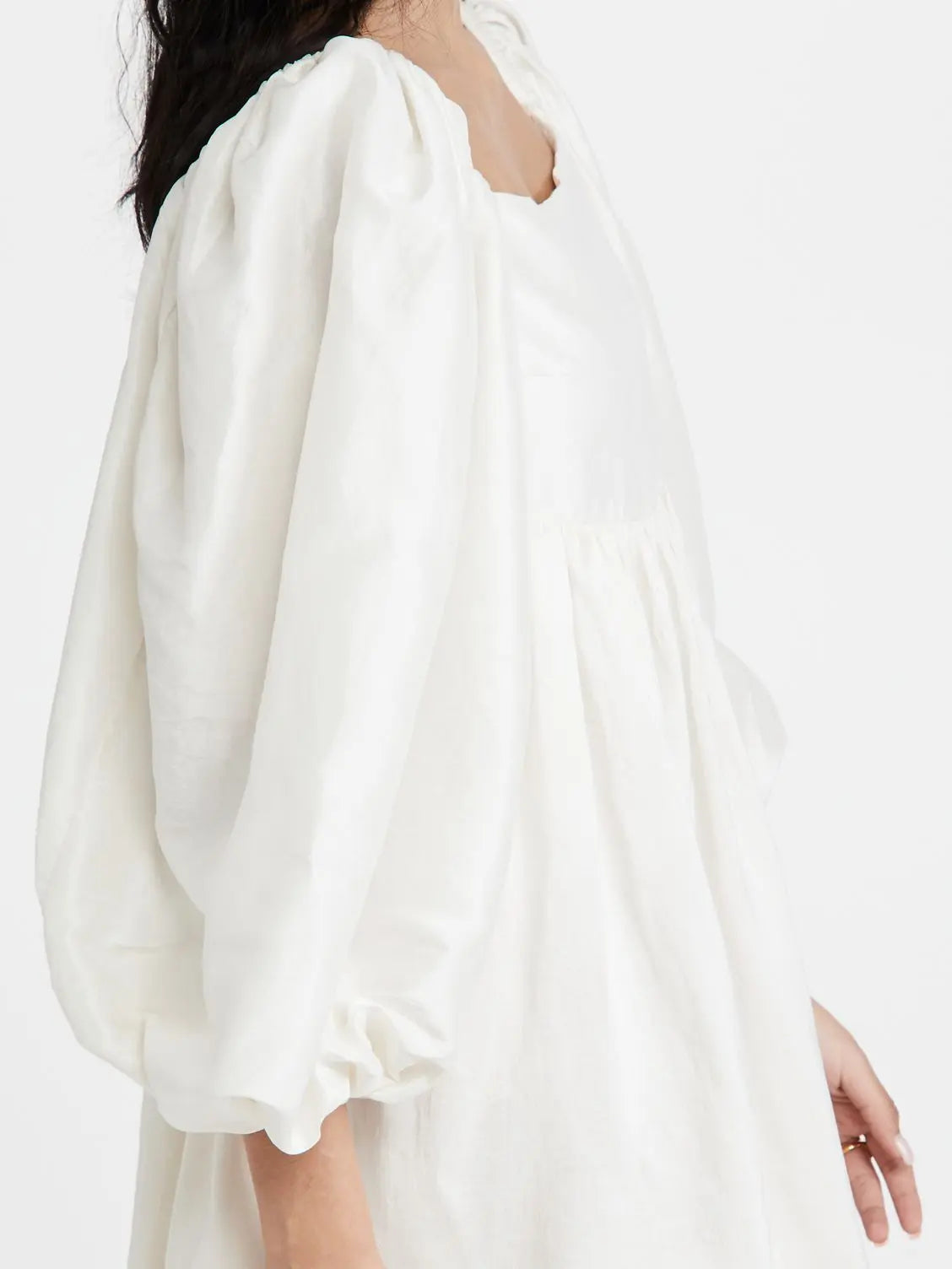 SheHori - Puff Sleeve Mini Dress streetwear fashion, outfit, versatile fashion shehori.com